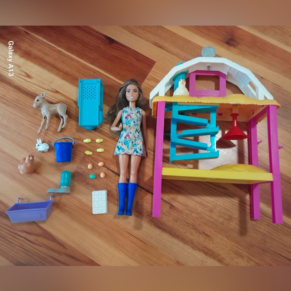 Barbie Chicken Coop with Doll and Accessories
